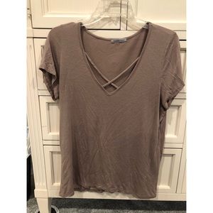 Criss cross flowy top